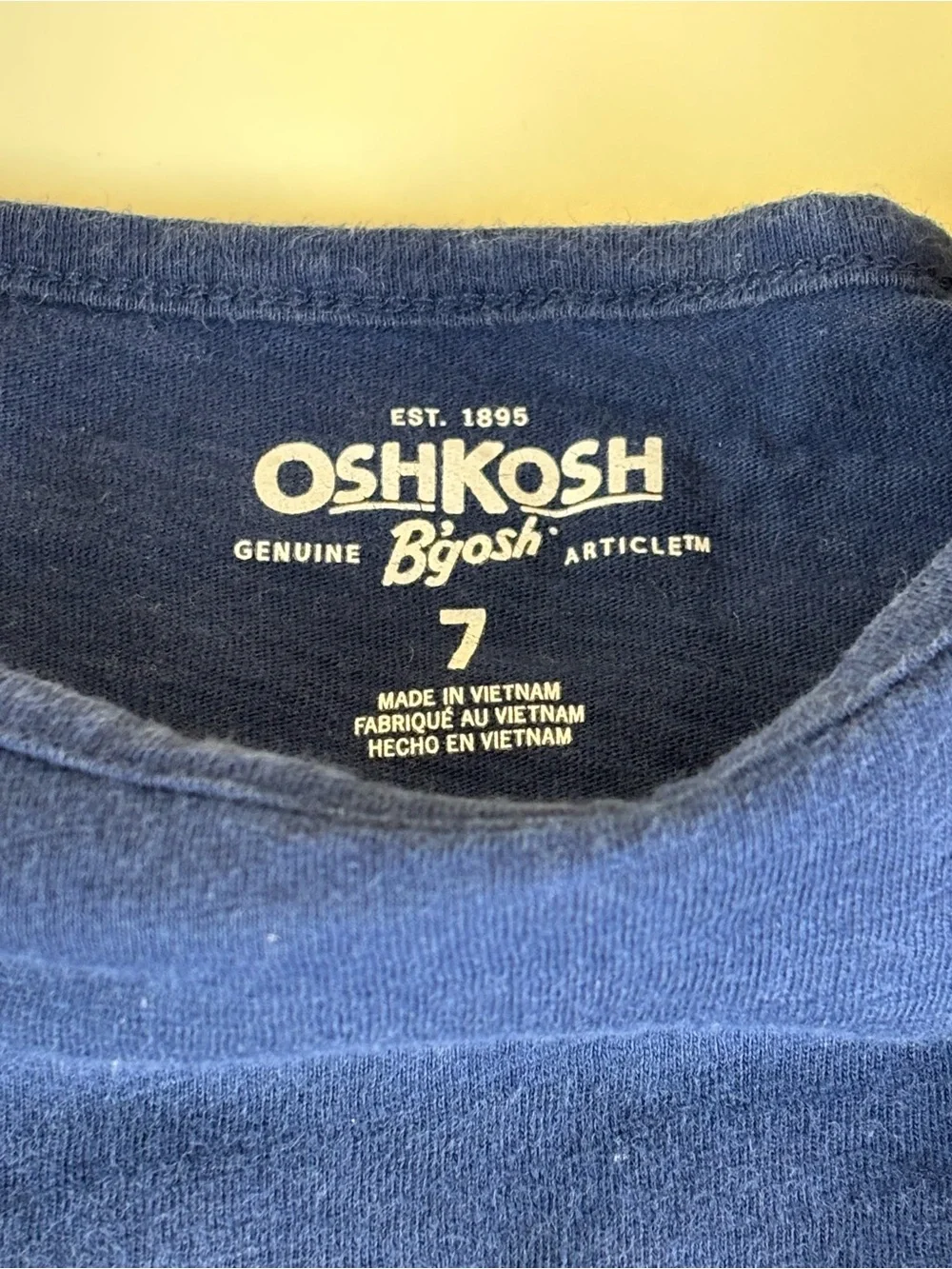 Oshkosh Navy Peplum Long-Sleeve  blue grey camouflage,plaid flannel Top 7